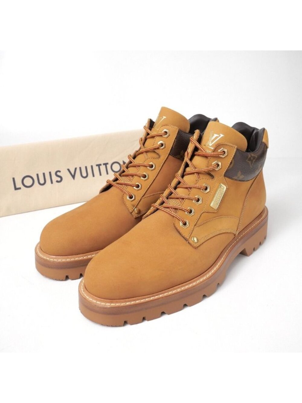 Louis Vuitton Oberkampf Line Boots Monogram Nubuck Ankle 7